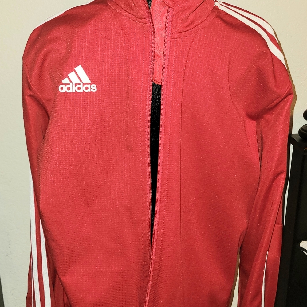 Adidas,RED Men’s Tiro 19, Track Athletic Jacket, Size Large
